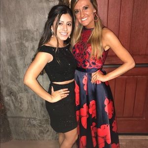 I am selling this 2 piece black Sherri hill dress!